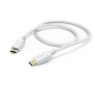 Câble USB-C mâle Hama - Puissance maximale 60 W - Longueur 1,5 m - Vitesse jusqu'à 480 Mbit/s - Plaqué or - Blanc