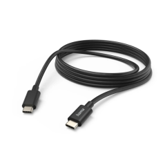 Câble USB-C mâle Hama - Puissance maximale 60 W - Longueur 3 m - Vitesse jusqu'à 480 Mbit/s - Nickelé - Noir