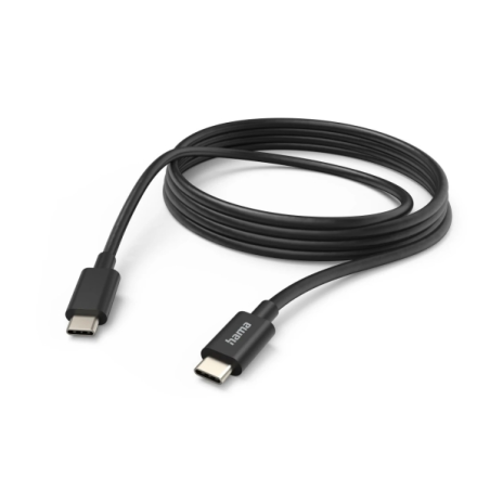 Câble USB-C mâle Hama - Puissance maximale 60 W - Longueur 3 m - Vitesse jusqu'à 480 Mbit/s - Nickelé - Noir