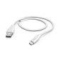 Câble USB Hama - USB-A mâle vers USB-C mâle - Longueur 1,5 m - Vitesse jusqu'à 480 Mbps - Nickelé - Blanc