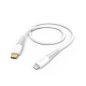 Câble de charge Hama - USB-C - Lightning - Vitesse jusqu'à 480 Mbps - Longueur 1,5 m - Intensité maximale 3 A - Blanc
