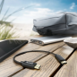 Câble USB-C mâle Hama - Puissance maximale 60 W - Longueur 0,2 m - Vitesse jusqu'à 480 Mbit/s - Plaqué or - Noir