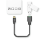 Câble adaptateur Hama USB-C vers USB-A femelle - Plusieurs vitesses - Câble de 15 cm - Accessoires inclus - Fonction OTG - Noir