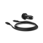 Chargeur de voiture Hama 25 W - Câble USB-C 1 m - Affichage LED - Alimentation Power Delivery - Qualcomm 2.0 - Noir