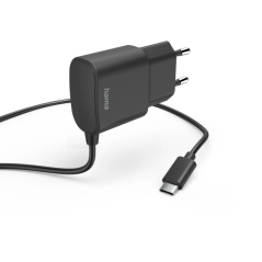 Chargeur USB-C Hama - Puissance 12 W - Câble intégré de 1 m - Noir