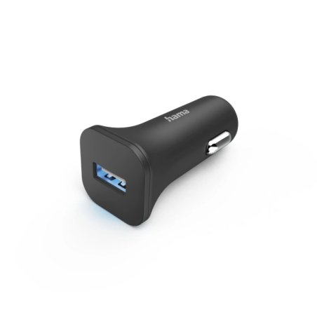 Chargeur de voiture Hama 6W - Affichage LED - USB-A - Noir