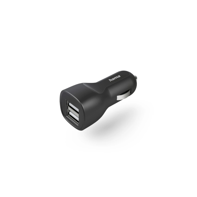 Chargeur de voiture Hama 12 W - 2 ports USB-A - Noir