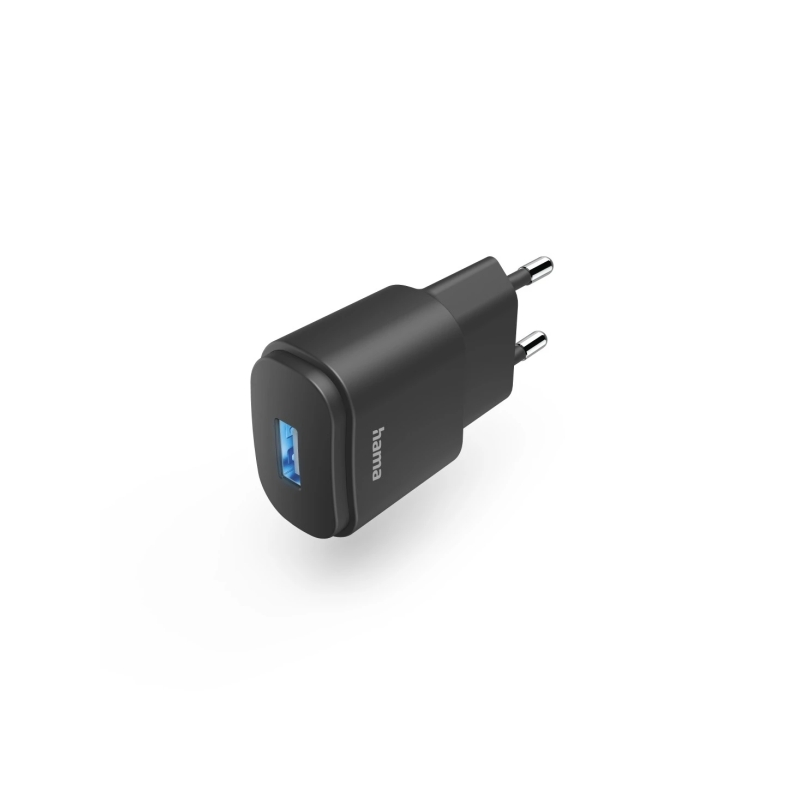 Chargeur mural Hama - Puissance 6 W - Câble de 3,7 cm - Affichage LED - Noir