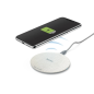 Chargeur sans fil Hama QI-FC10 en métal - Puissance 10 W - USB-C - Indicateur LED - Charge rapide - Blanc