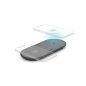 Chargeur sans fil Hama QI-FC10 Duo pour deux smartphones - Puissance 10 W - Charge rapide - 20 x 9 x 1,5 cm - Noir