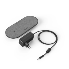 Chargeur sans fil Hama QI-FC10 Duo pour deux smartphones - Puissance 10 W - Charge rapide - 20 x 9 x 1,5 cm - Noir