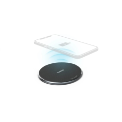Chargeur sans fil Hama QI-FC10 - Puissance 10 W - USB-C - Indicateur LED - Charge rapide - Noir