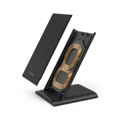 Chargeur sans fil Hama QI-FC10S - Puissance 10 W - USB-C - Indicateur LED - Charge rapide - Noir