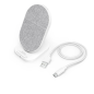 Chargeur sans fil Hama QI-FC10S-Fab - Puissance 10 W - USB-C - Indicateur LED - Charge rapide - Blanc