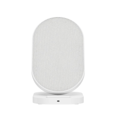 Chargeur sans fil Hama QI-FC10S-Fab - Puissance 10 W - USB-C - Indicateur LED - Charge rapide - Blanc