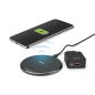 Chargeur sans fil Hama QI-FC10 - USB-C - Câble de 1 m - Charge rapide - Noir