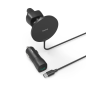 Support magnétique de voiture Hama Car FC15 avec chargeur - Puissance 15 W - USB-C - Charge rapide - Noir