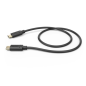 Câble USB-C mâle Hama - Puissance maximale 60 W - Longueur 0,5 m - Vitesse jusqu'à 480 Mbit/s - Plaqué or - Noir
