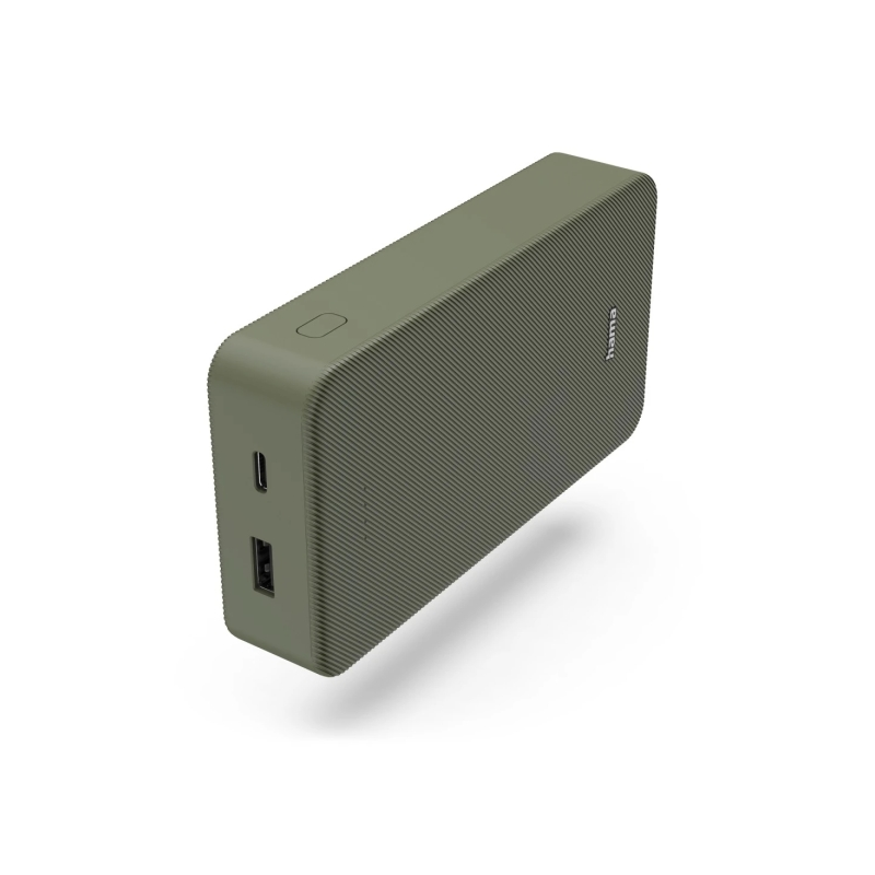 Batterie externe Hama Colour 20 20 000 mAh - Lithium-polymère - USB-C - USB-A - Charge rapide - Indicateur de charge LED - 2 por