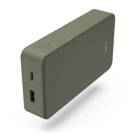 Batterie externe Hama Colour 20 20 000 mAh - Lithium-polymère - USB-C - USB-A - Charge rapide - Indicateur de charge LED - 2 por