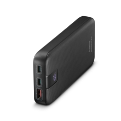 Batterie externe Hama Power Pack 10 000 mAh - Lithium-polymère - USB-C - USB-A - Alimentation - Affichage numérique - Indicateur