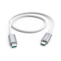 Câble USB-C Hama - Puissance maximale 240 W - Longueur 1,5 m - Vitesse jusqu'à 5 Gbit/s - Double blindage - Blanc