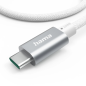 Câble USB-C Hama - Puissance maximale 240 W - Longueur 1,5 m - Vitesse jusqu'à 5 Gbit/s - Double blindage - Blanc