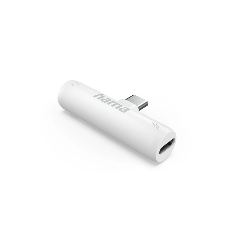 Adaptateur audio Hama - USB-C mâle vers prise jack 3,5 mm femelle - Blanc