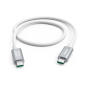 Câble USB-C Hama complet - Puissance maximale 240 W - Longueur 1,5 m - Vitesse jusqu'à 10 Gbit/s - Double blindage - Blanc