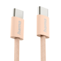 Câble USB-C mâle Hama en tissu - Puissance maximale 60 W - Longueur 1 m - Nylon - Vitesse jusqu'à 480 Mbps - Blindé - Orange