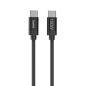 Câble USB-C mâle Hama en tissu - Puissance maximale 100 W - Longueur 1,5 m - Nylon - Vitesse jusqu'à 480 Mbps - Double blindage