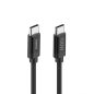 Câble USB-C mâle Hama en tissu - Puissance maximale 100 W - Longueur 1,5 m - Nylon - Vitesse jusqu'à 480 Mbps - Double blindage
