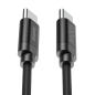 Câble USB-C mâle Hama en tissu - Puissance maximale 100 W - Longueur 3 m - Nylon - Vitesse jusqu'à 480 Mbps - Double blindage -