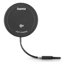 Chargeur sans fil Hama - USB-C - Câble de 1 m - Charge rapide - Noir