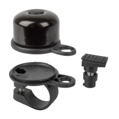 Sonnette de vélo Hama Airbell - 2,2 cm de diamètre - Porte-étiquette Air - Noire