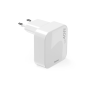 Chargeur mural Hama - Puissance 40 W - Technologie GaN - 2 ports USB-C - Alimentation - Qualcomm - Blanc