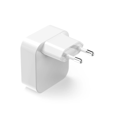 Chargeur mural Hama - Puissance 40 W - Technologie GaN - 2 ports USB-C - Alimentation - Qualcomm - Blanc