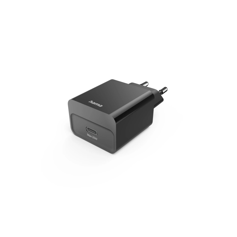 Chargeur mural Hama - Puissance 20 W - USB-C - Alimentation - Noir