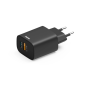 Chargeur mural Hama - Puissance 30 W - USB-C - USB-A - Alimentation - Qualcomm - Couleur noire