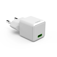Chargeur mural Hama - Puissance 25 W - USB-C - Alimentation - Qualcomm - Blanc
