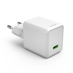Chargeur mural Hama - Puissance 45 W - USB-C - GaN - Alimentation - Qualcomm - Blanc