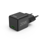 Chargeur mural Hama - Puissance 20 W - USB-C - Alimentation - Qualcomm - Couleur : Noir