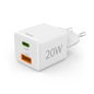 Chargeur mural Hama - USB-C - USB-A - Alimentation - Qualcomm - Blanc