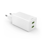 Chargeur mural Hama - Puissance 65 W - USB-C - Technologie GaN - Alimentation - Qualcomm - Technologie GaN - Blanc