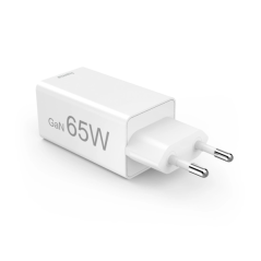 Chargeur mural Hama - Puissance 65 W - USB-C - Technologie GaN - Alimentation - Qualcomm - Technologie GaN - Blanc