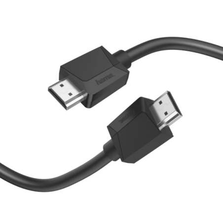 Câble HDMI mâle Hama Essential 4K - Longueur : 3 m - Compatible ARC - Ethernet - Vitesse jusqu'à 18 Gbit/s - Blindage intégral -