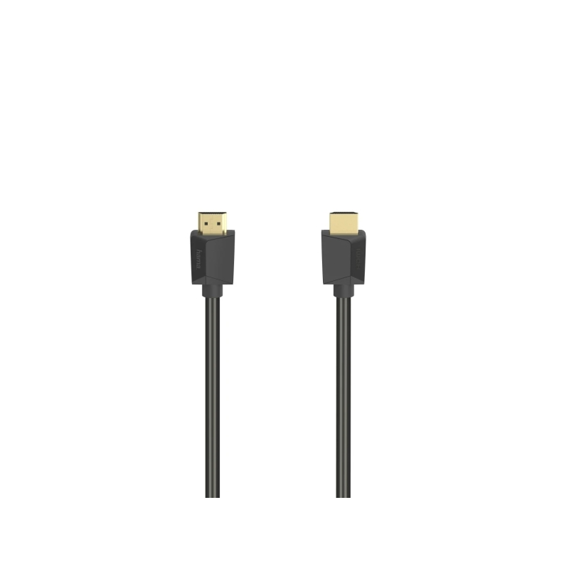 Câble HDMI mâle Hama Essential 4K - Longueur : 5 m - Compatible ARC - Connecteurs plaqués or - Ethernet - Vitesse jusqu'à 18 Gbi