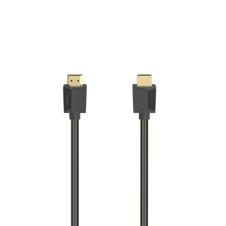 Câble HDMI mâle Hama Essential 4K - Longueur : 5 m - Compatible ARC - Connecteurs plaqués or - Ethernet - Vitesse jusqu'à 18 Gbi