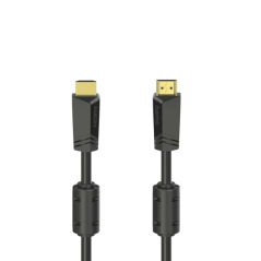 Câble HDMI mâle Hama Essential 4K - Longueur : 10 m - Compatible ARC - Connecteurs plaqués or - Ethernet - Vitesse jusqu'à 18 Gb