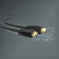Câble HDMI mâle Hama Essential 4K - Longueur : 1,5 m - Compatible 3D - Connecteurs plaqués or - Ethernet - Vitesse jusqu'à 18 Gb